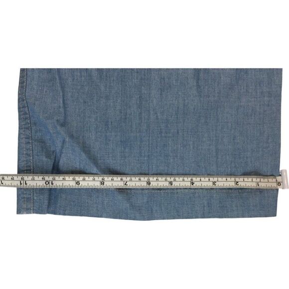 Zara Womens Dress Pants S Blue Wide Leg High Rise Pleated Belted 7968/051 NWT - Picture 9 of 13